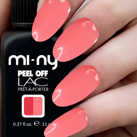 MI-NY THERMO CORAL RED & PINK - Double Peel Off Nagellack 11ml